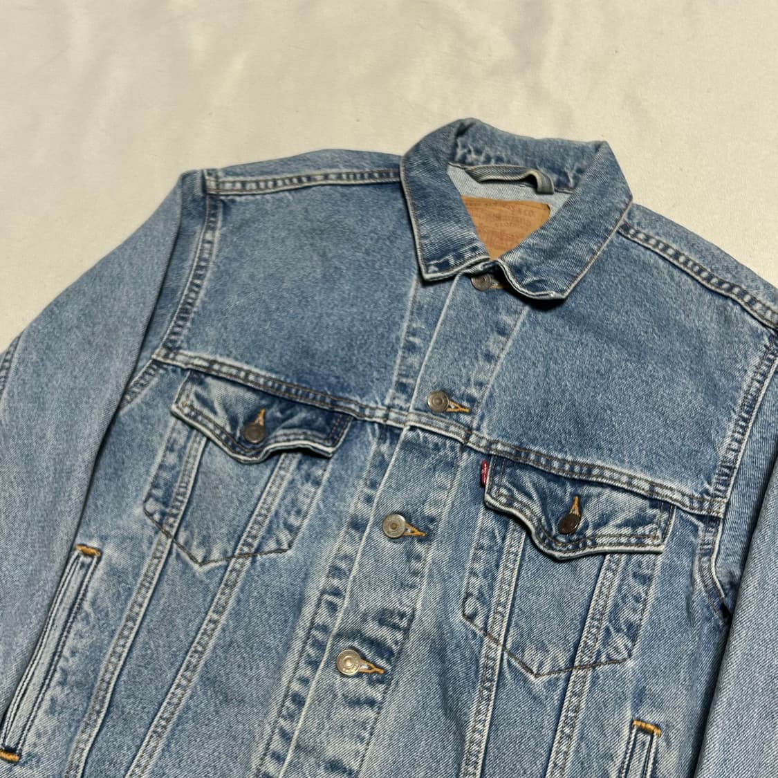 S 90s Levi's 리바이스 70507 USA 데님 트러커 자켓 상품이미지1