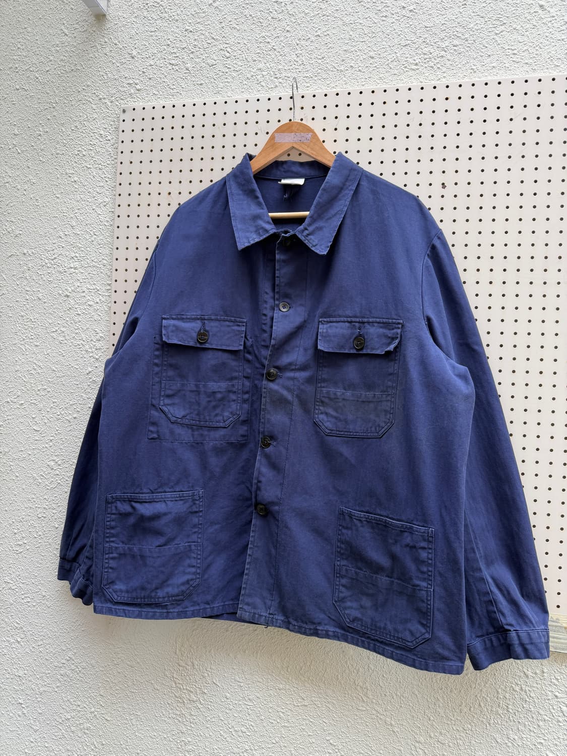 OLD VINTAGE WASHED BLUE HBT 헤링본 프렌치워크자켓 상품이미지4