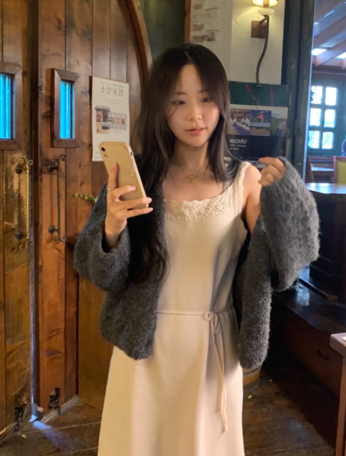 오이니 세이렌 원피스 모리걸 니트 원피스 상품이미지2