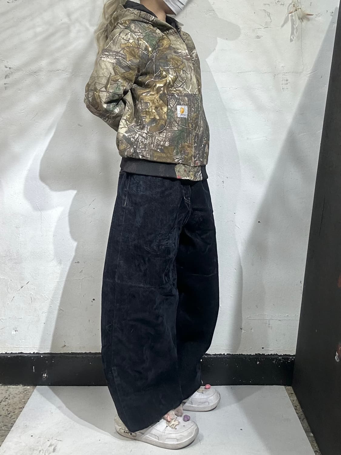 빈티지 MENTO 진청 와이드 벌룬 데님 팬츠 청바지  상품이미지1