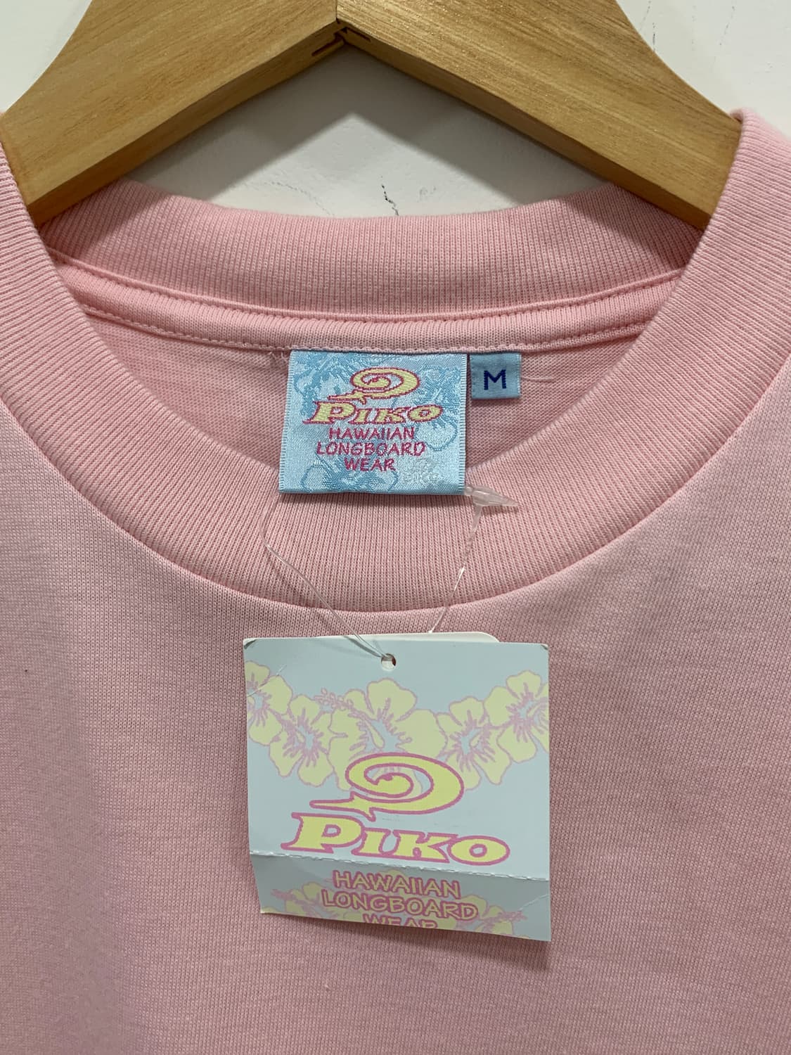 (새상품)Piko 피코 롱 보드웨어 글리터 플라워 백프린팅 슬림핏 반팔티 상품이미지4