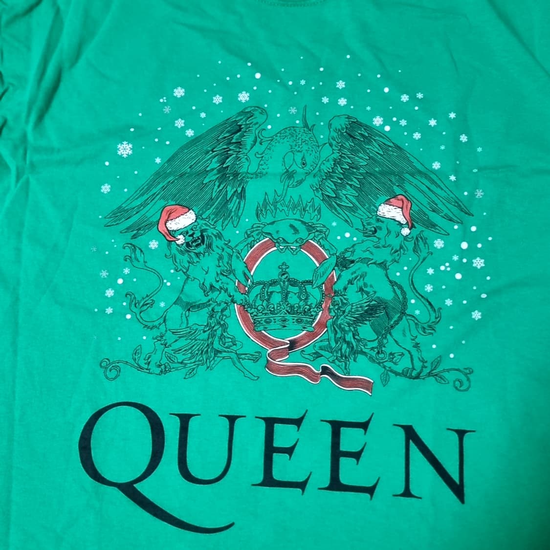 퀸 Queen 그린색 밴드티셔츠(xl) 상품이미지2