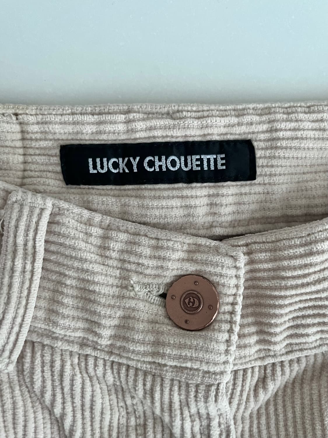 36) 럭키슈에뜨 코듀로이 팬츠 아이보리 상품이미지4