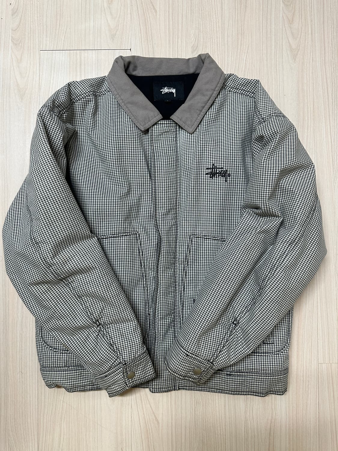 스투시 stussy 체크 워크 자켓 상품이미지1
