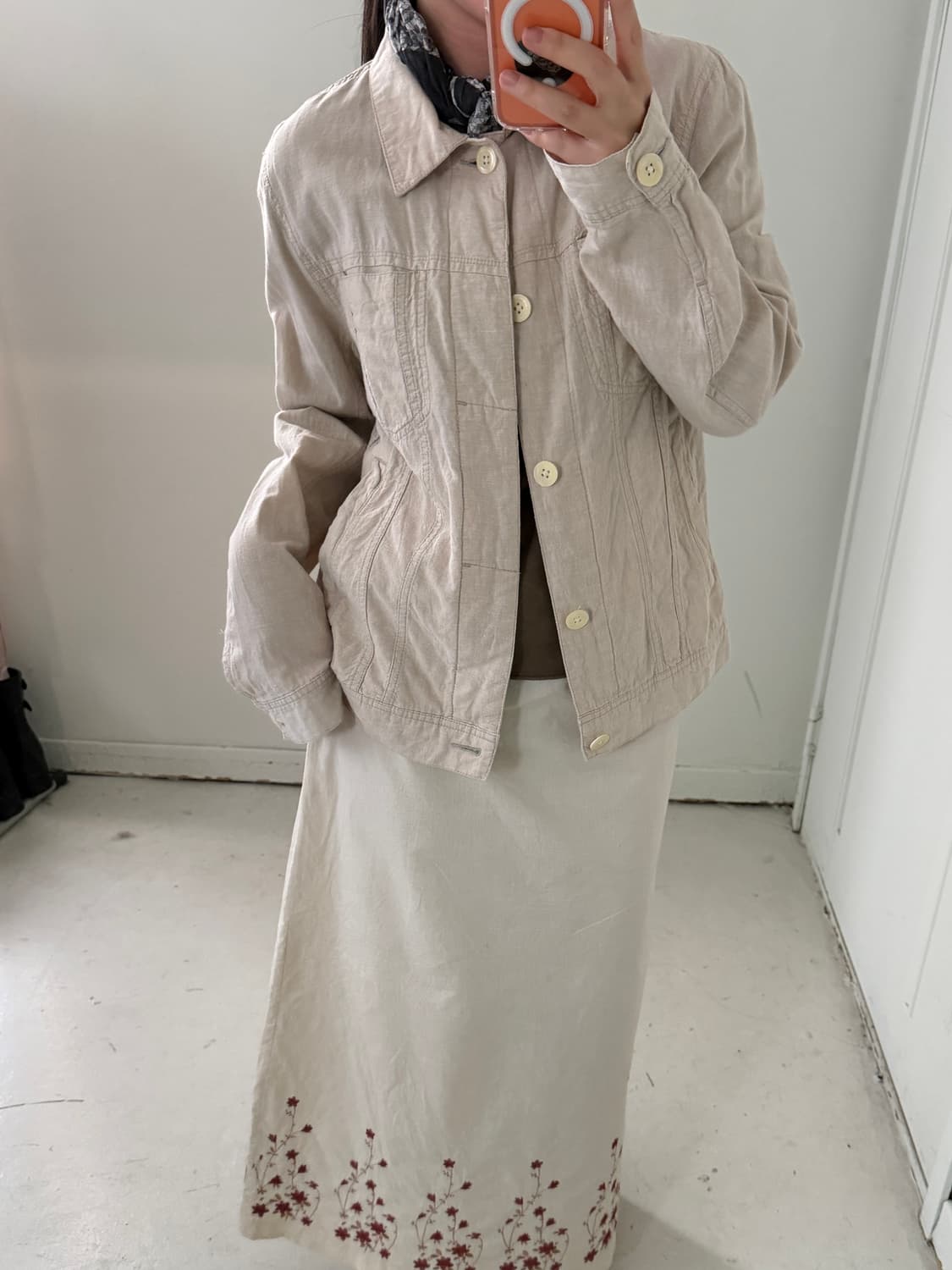 일본빈티지 린넨 자켓 상품이미지4