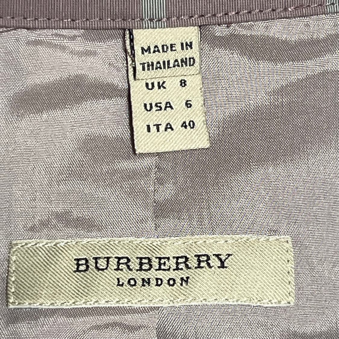 8 버버리 여성용 핑크 노버체크 코트 상품이미지3