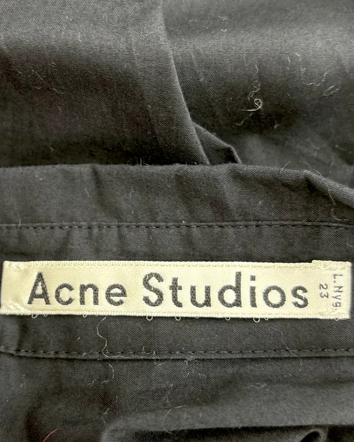 아크네스튜디오 블랙 디 솔리드 셔츠 원피스 상품이미지7