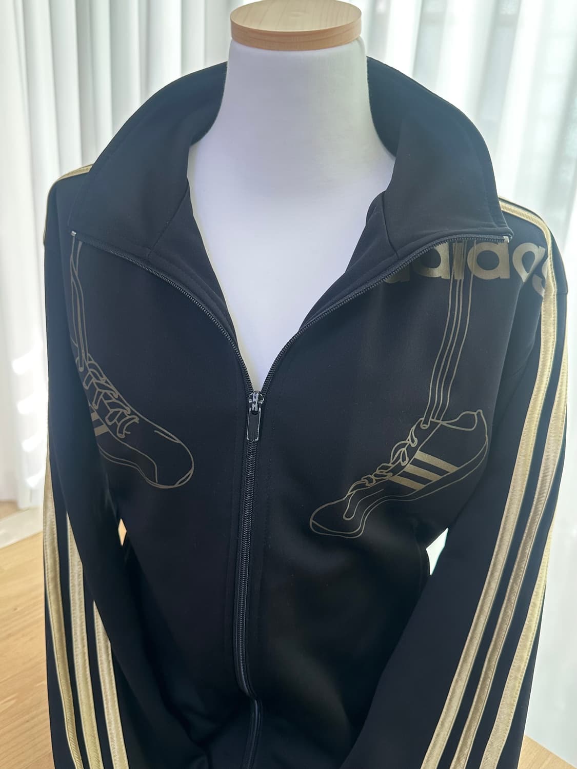 아디다스 초희귀 골드 금장 블랙 트랙탑 져지 오네갸루 stc 솜 이코 상품이미지4