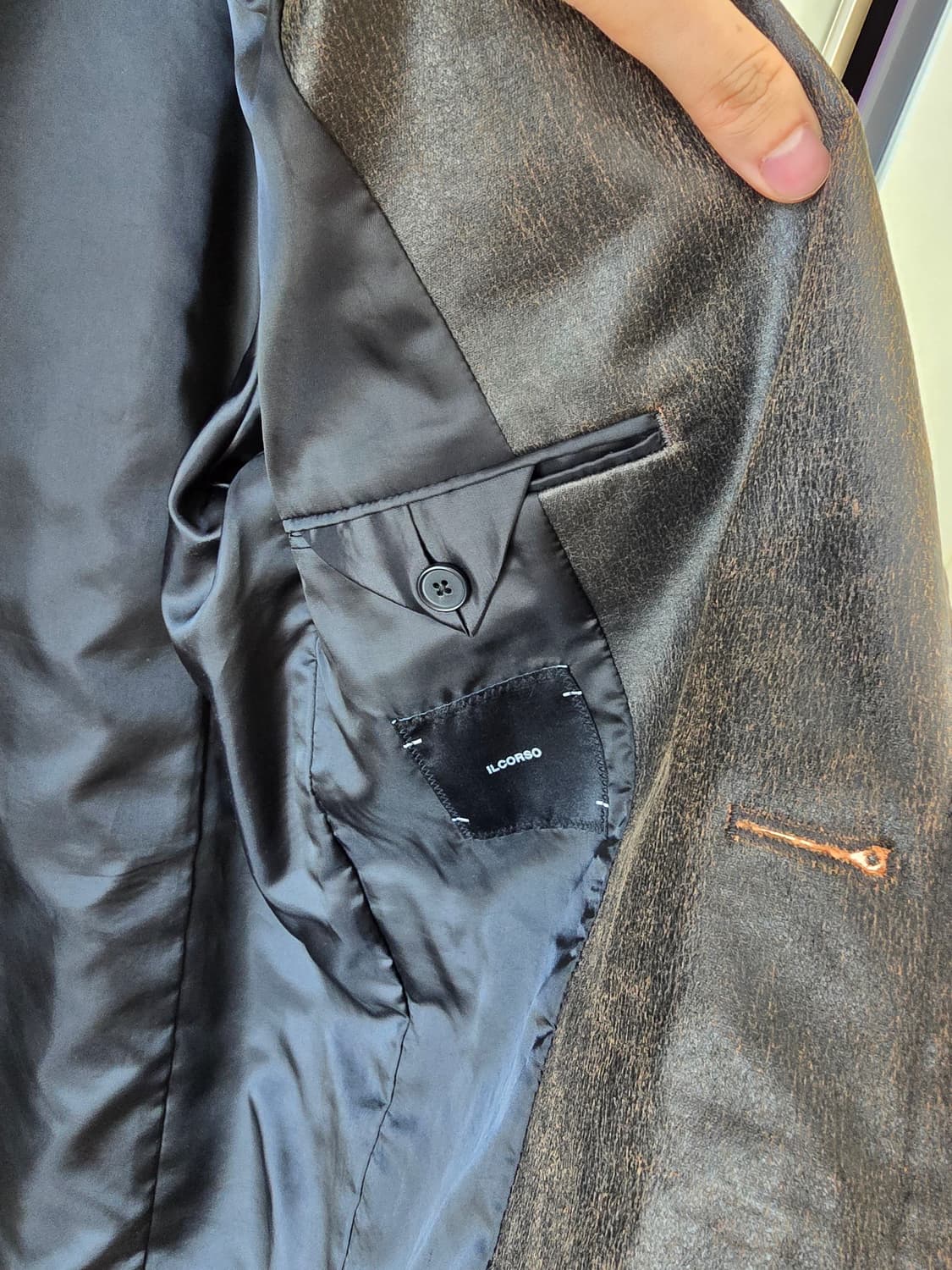 일꼬르소 빈티지 레더 자켓 새상품 상품이미지3