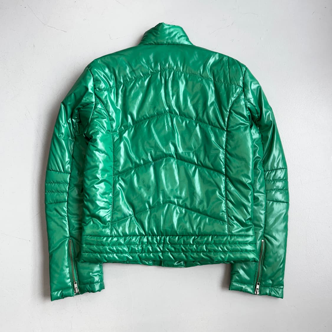 지스타 사선 하이넥 바이커 경량패딩 자켓 상품이미지4