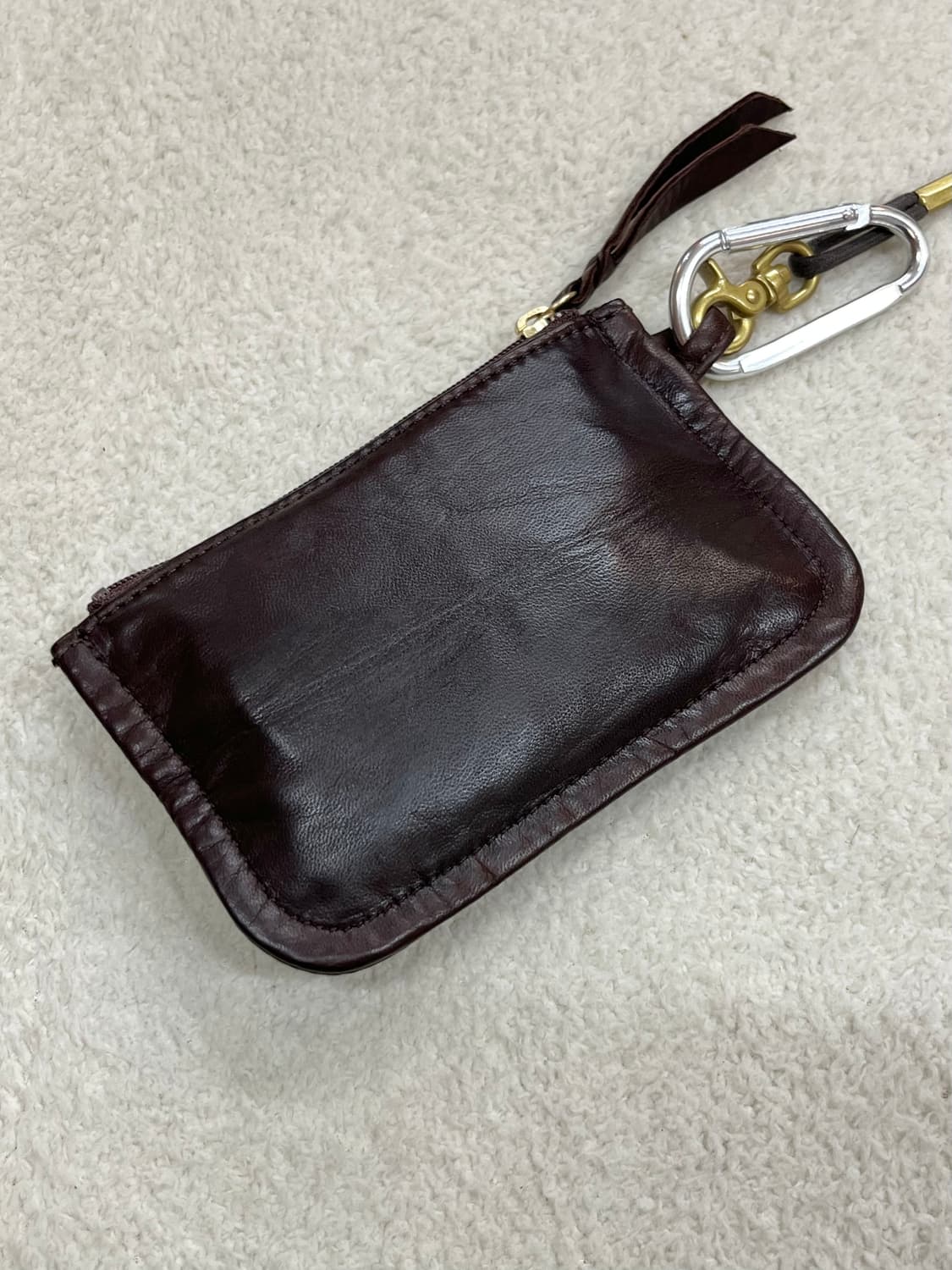 PORTER 포터 말가죽 파우치 지갑 브라운 상품이미지7