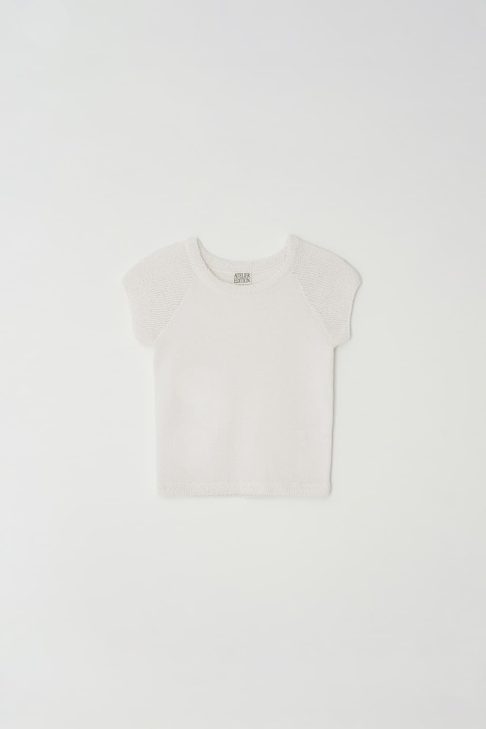 아뜰리에에디션 퍼프 슬리브 니트 화이트 상품이미지1