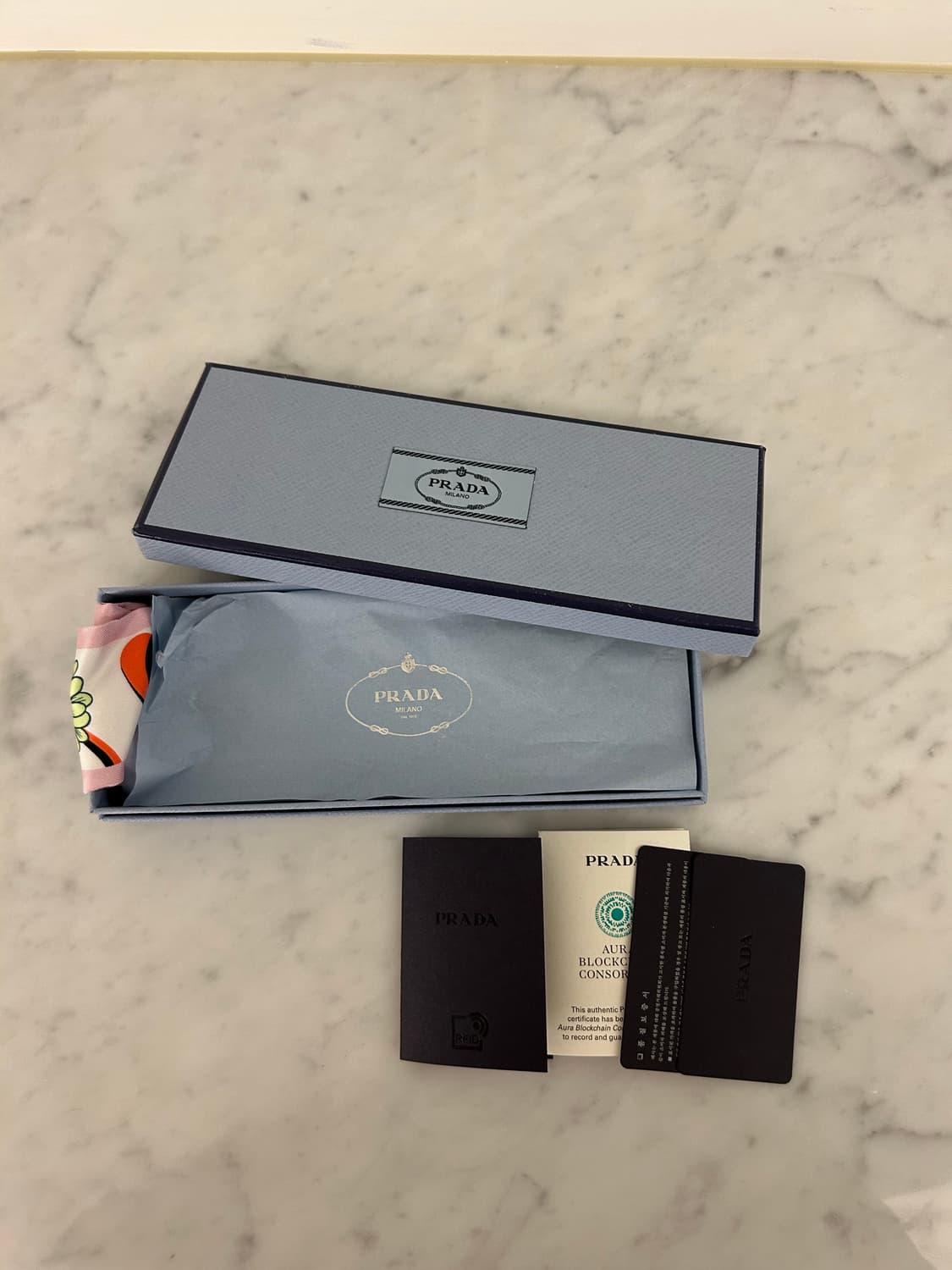 프라다 실크 트윌 스카프 (미착용) 상품이미지2