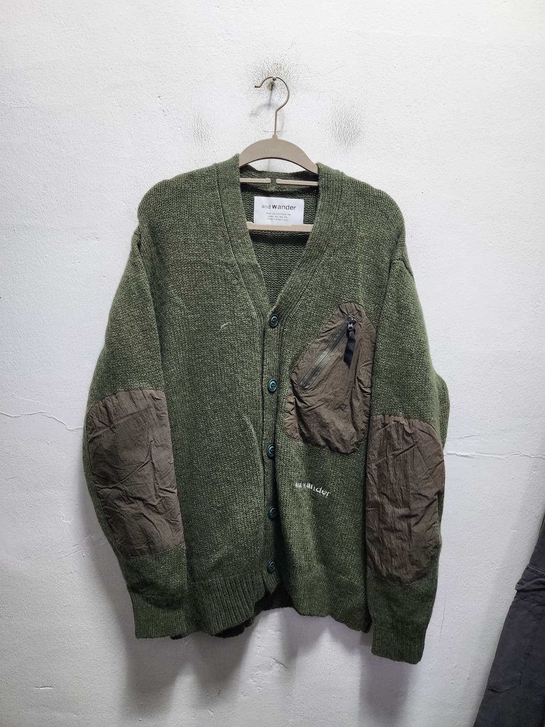 and wander 앤드원더 wool 니트 가디건  상품이미지1