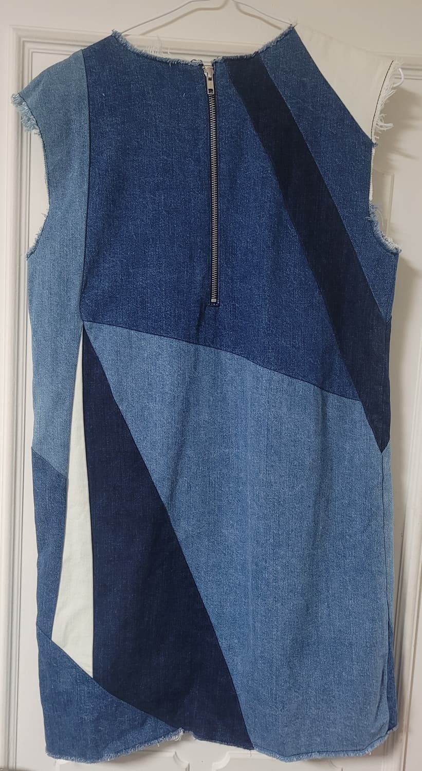 마쥬 패치워크 데님 원피스 상품이미지2