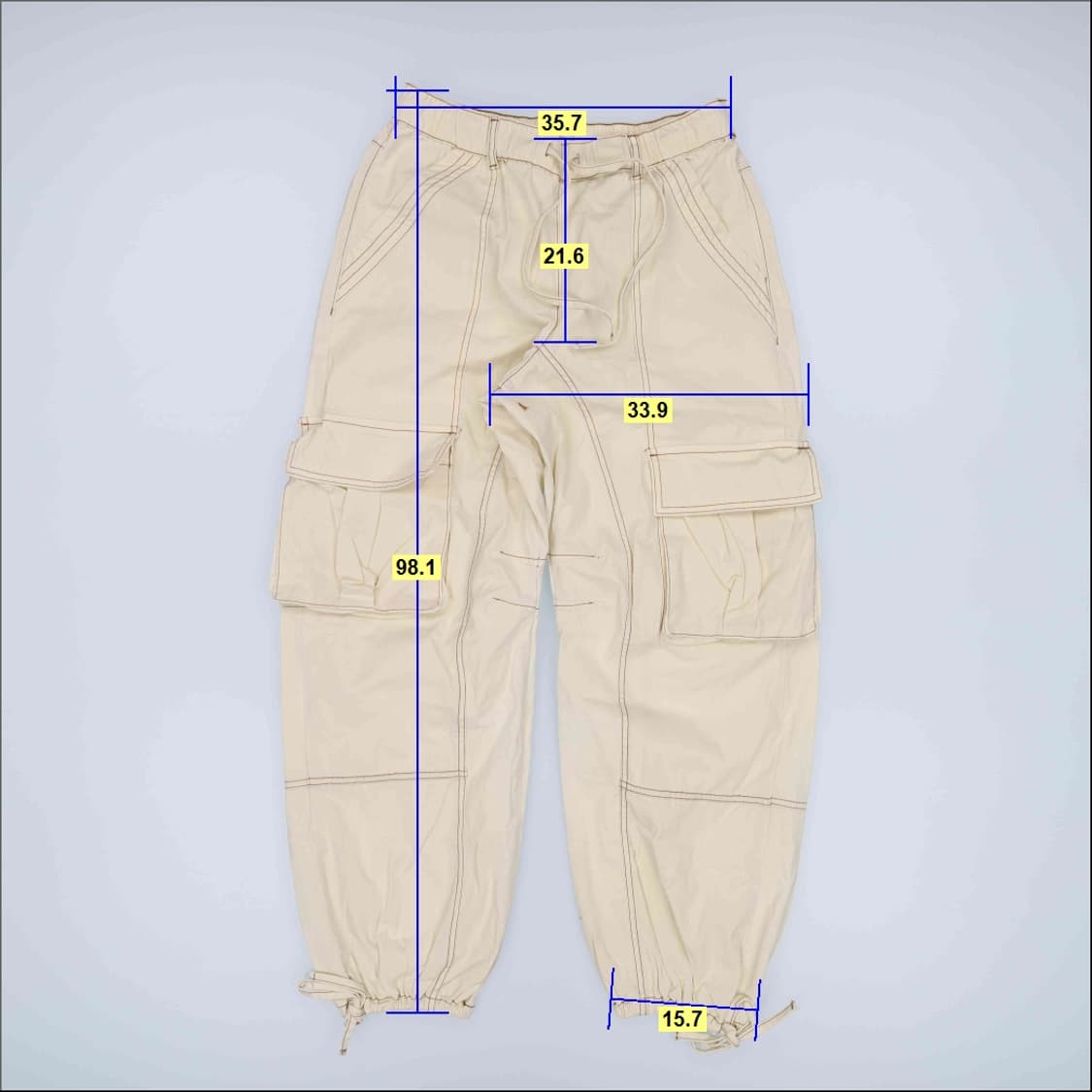 [EUR 38] 자라 스티치 카고 팬츠 0102H2 상품이미지8