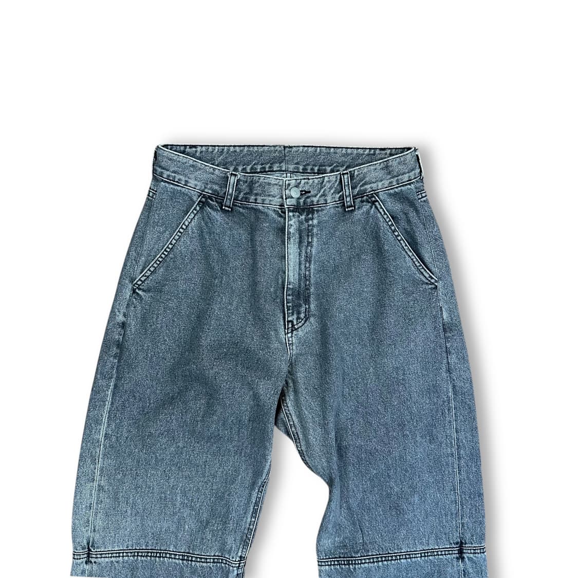 유니폼브릿지 더블니 데님 팬츠 상품이미지2