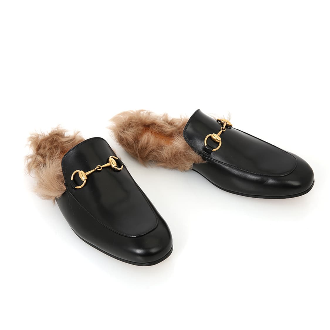 구찌 프린스타운 홀스빗 FUR 퍼뮬 블랙 블로퍼 397647 상품이미지5