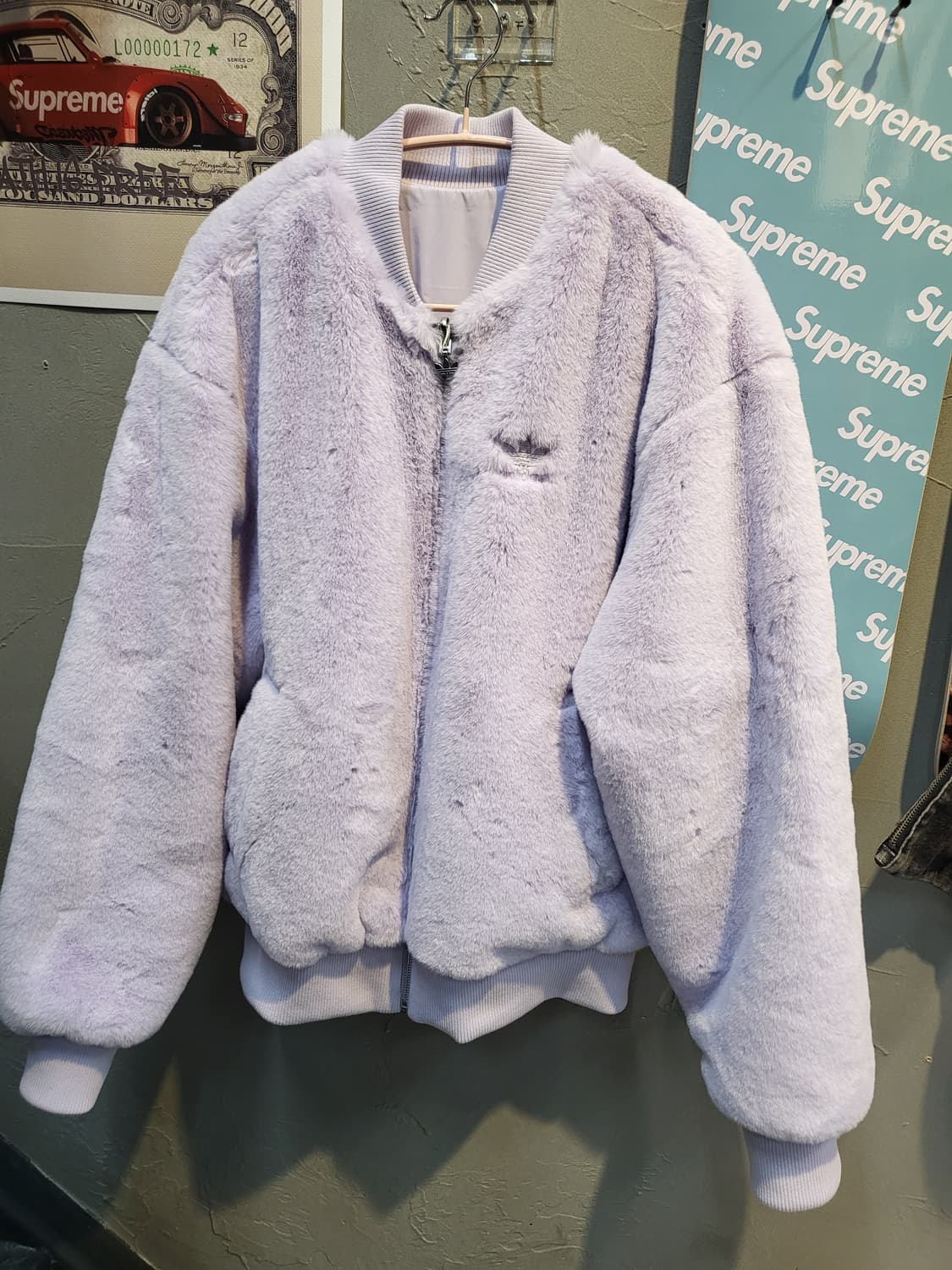 아디다스 리버시블 퍼 자켓 상품이미지1