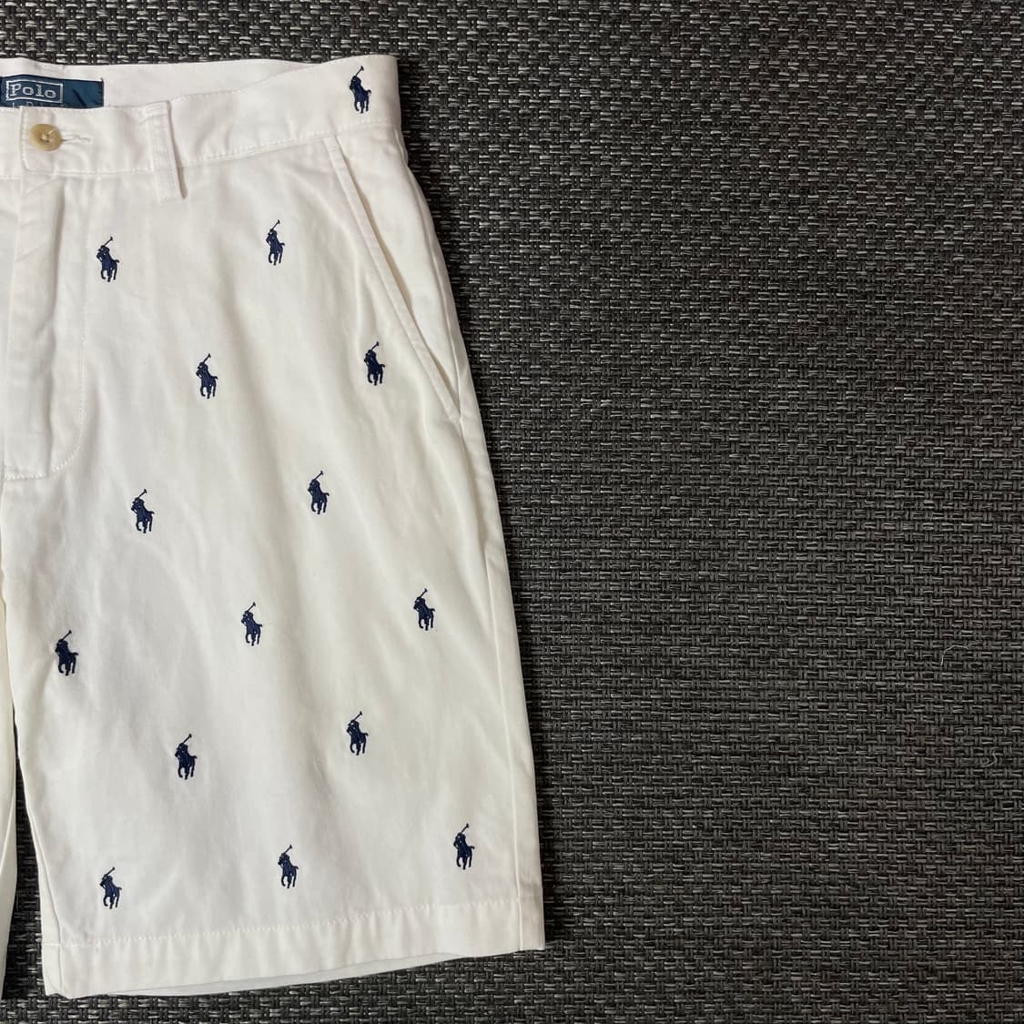 (30) 폴로랄프로렌 화이트 로고 자수 하프 팬츠 상품이미지3
