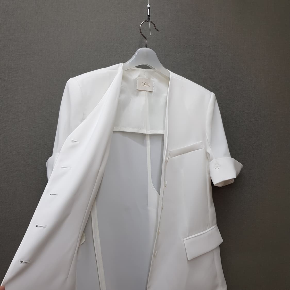 ORR 오르 2023 노카라 반소매 자켓 s사이즈 상품이미지6