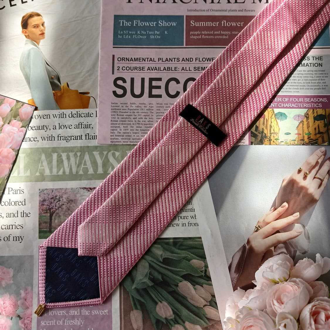 DAKS 닥스 실크 스트라이프 넥타이 8.6cm A+등급 A19760 상품이미지4