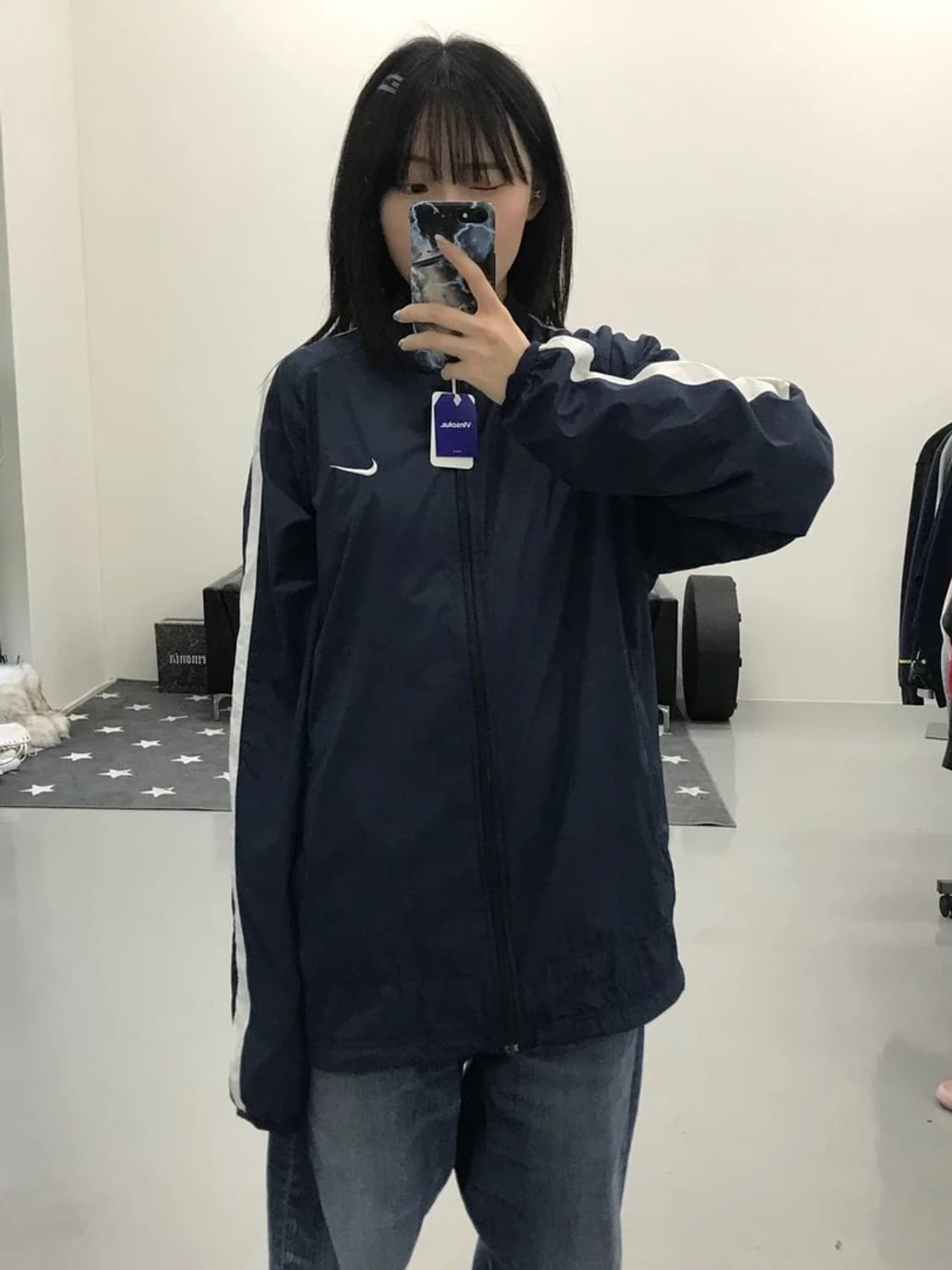 나이키 네이비 바람막이 상품이미지3
