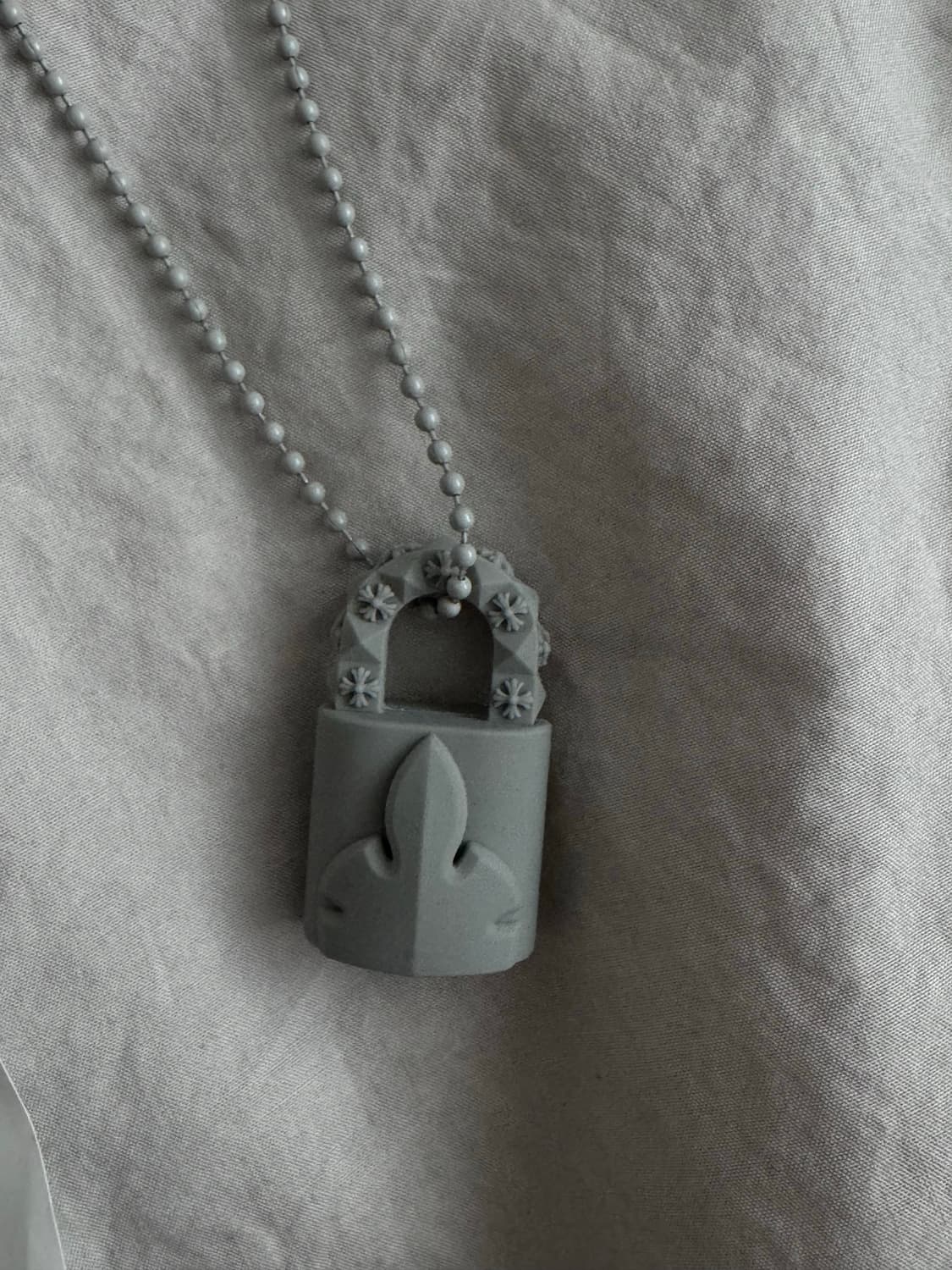 크롬하츠 실리크롬 그레이 자물쇠 네크리스 상품이미지2