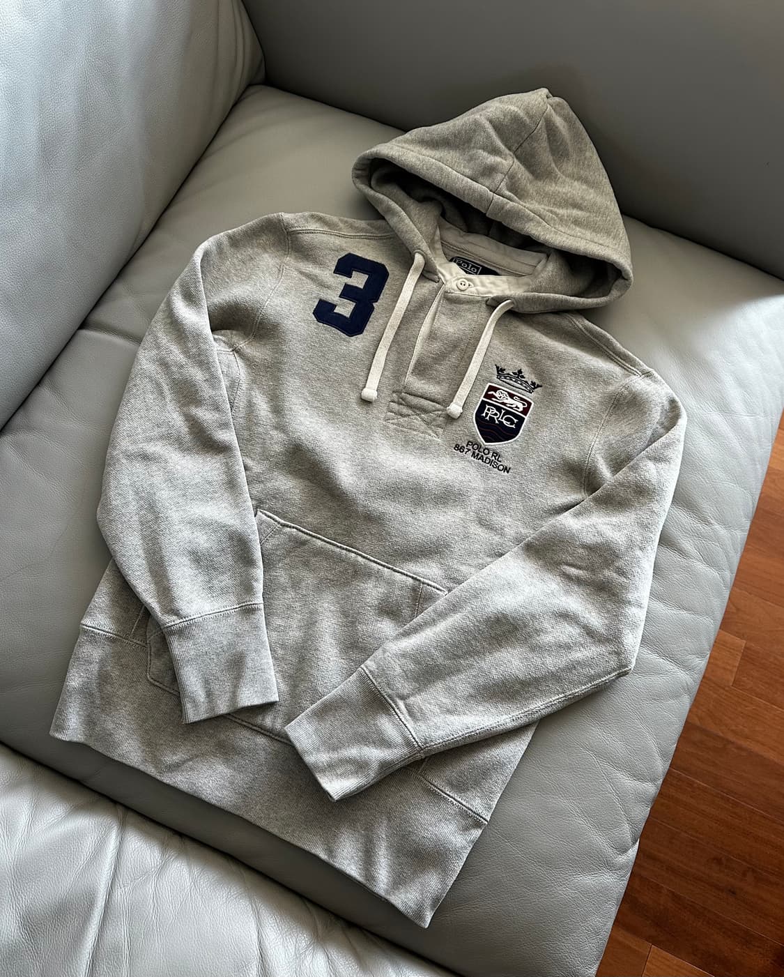 폴로 랄프로렌 럭비 후드티 S 상품이미지2