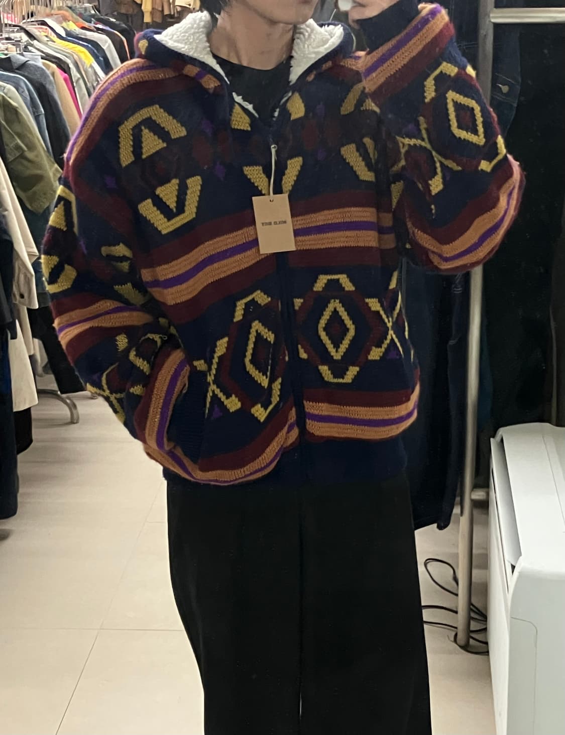 Mediterranean 코위찬 후드 니트 집업 F 상품이미지6