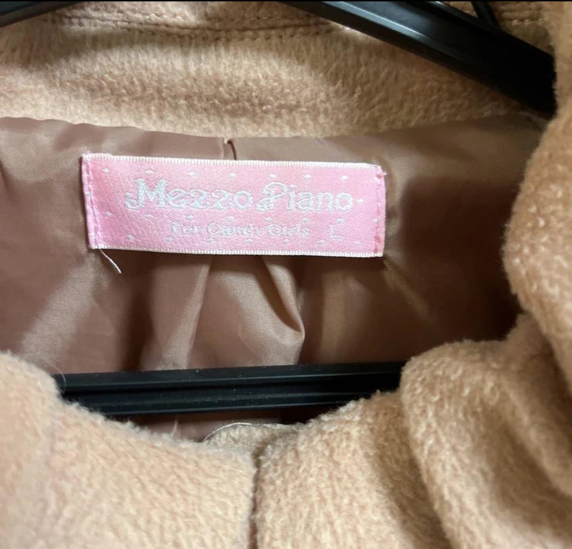 메조피아노 라떼갸루 리본 판초 코트 160 상품이미지3