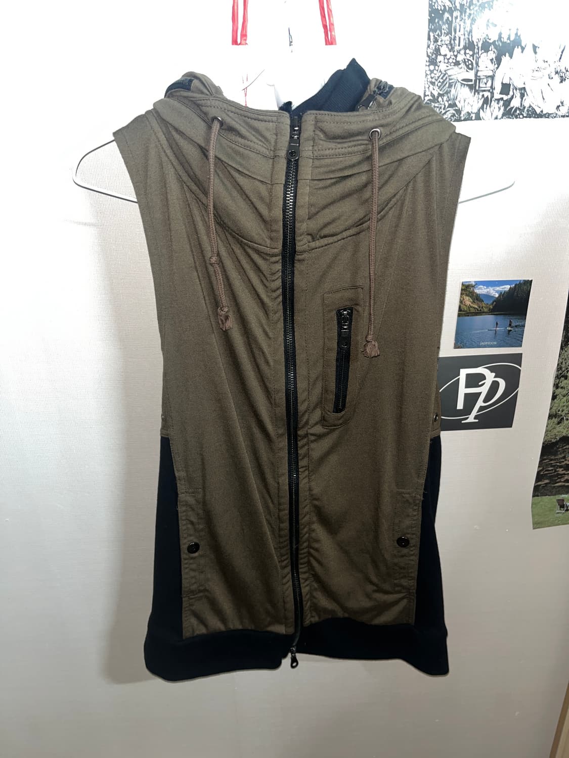 In The Attic 인더애틱 후드 베스트 집업 베스트 상품이미지1