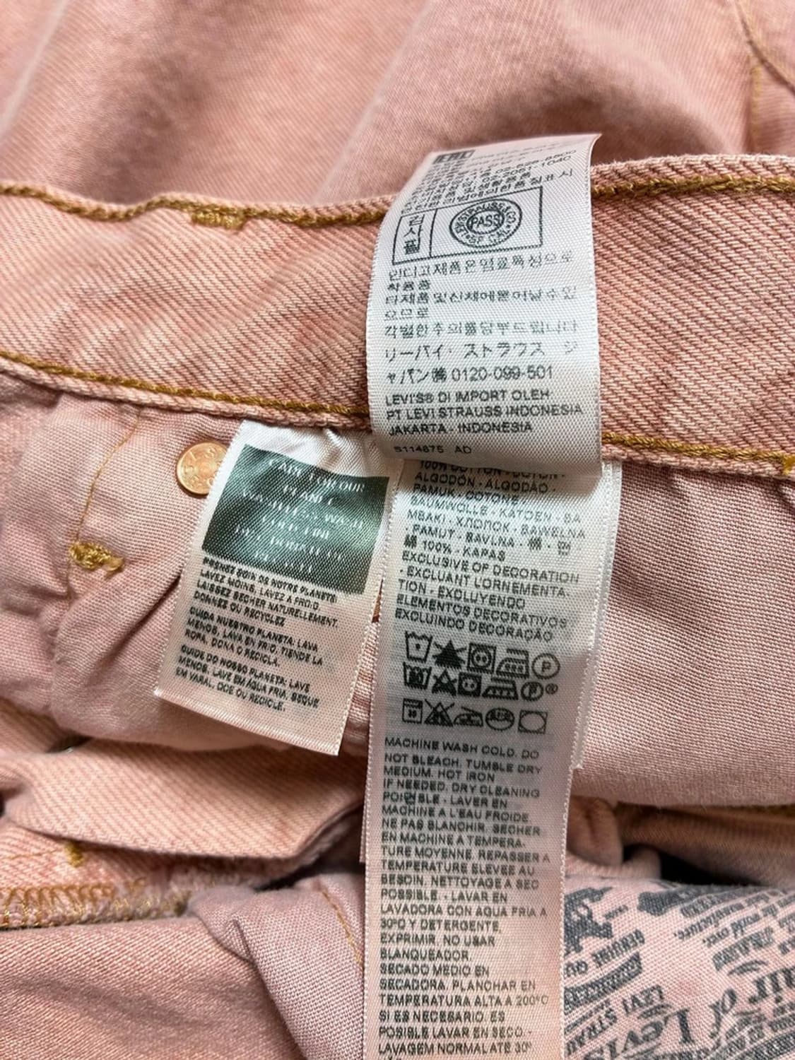 리바이스 501 90's 스트레이트 컷팅 데님 팬츠 PN6642 상품이미지9