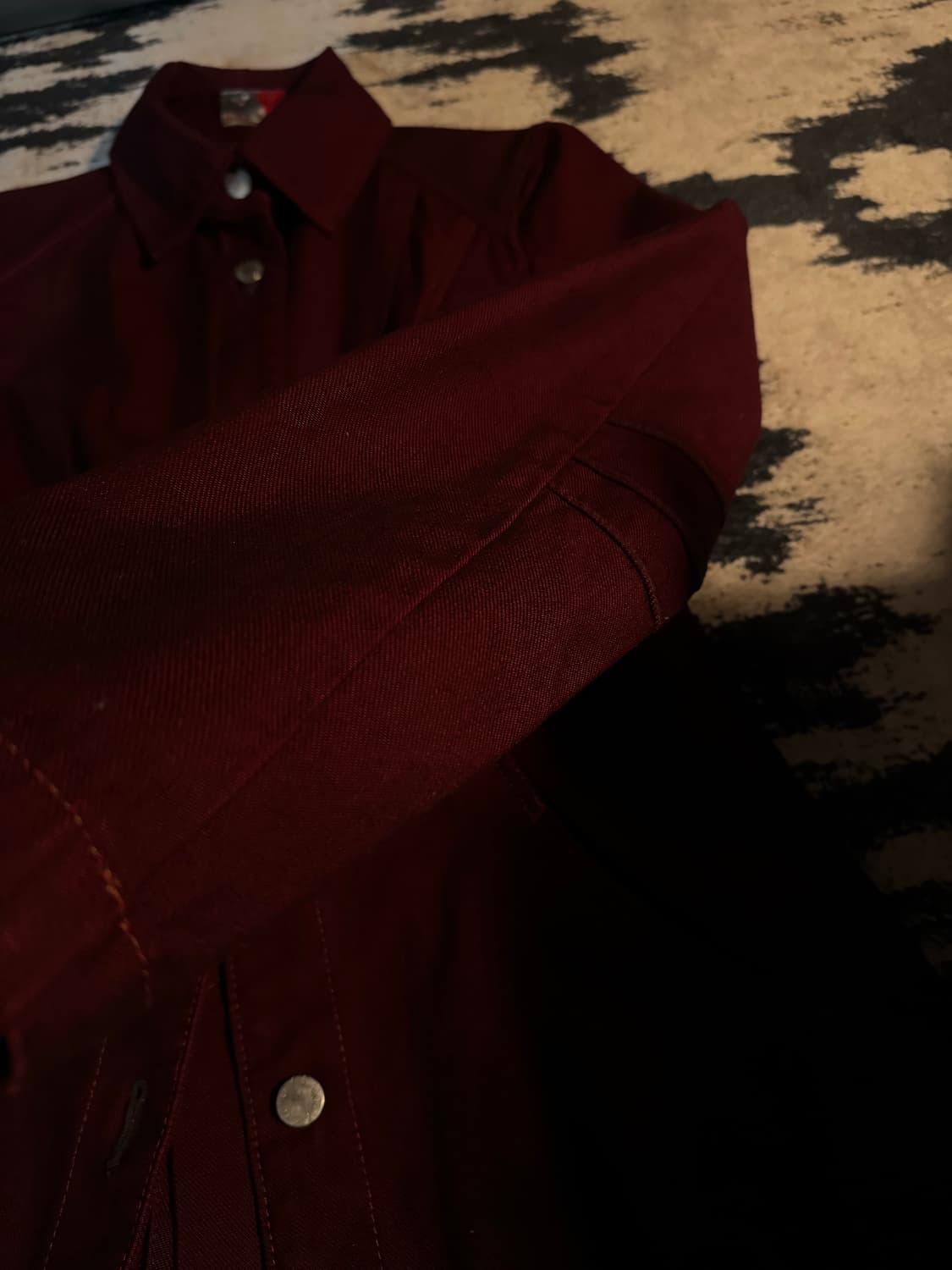 슬림핏 롱셔츠 데님 자켓 하프 코트   상품이미지3