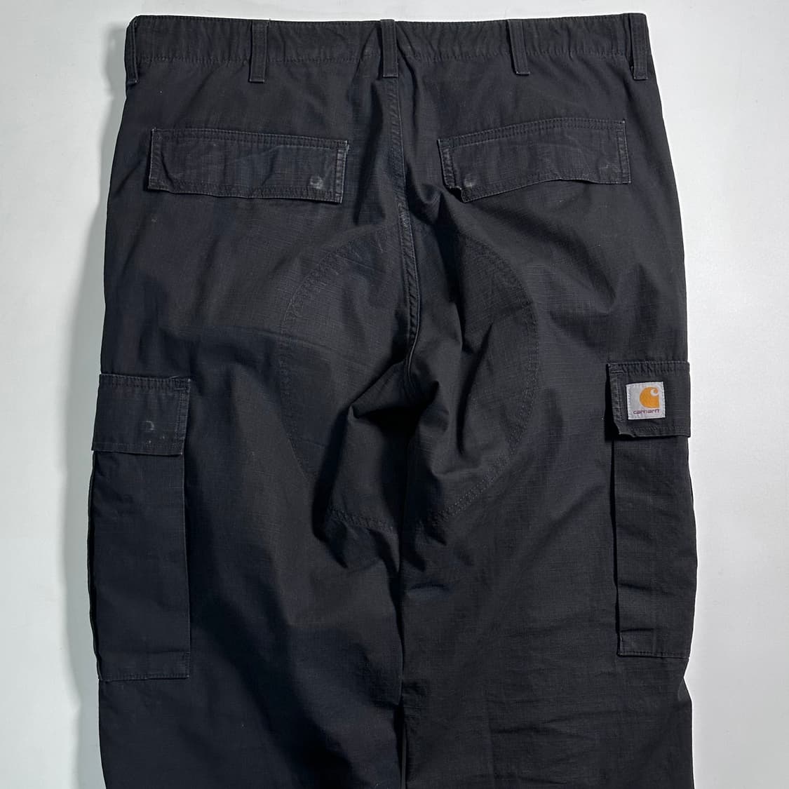 칼하트 블랙 립스탑 카고 팬츠 상품이미지5