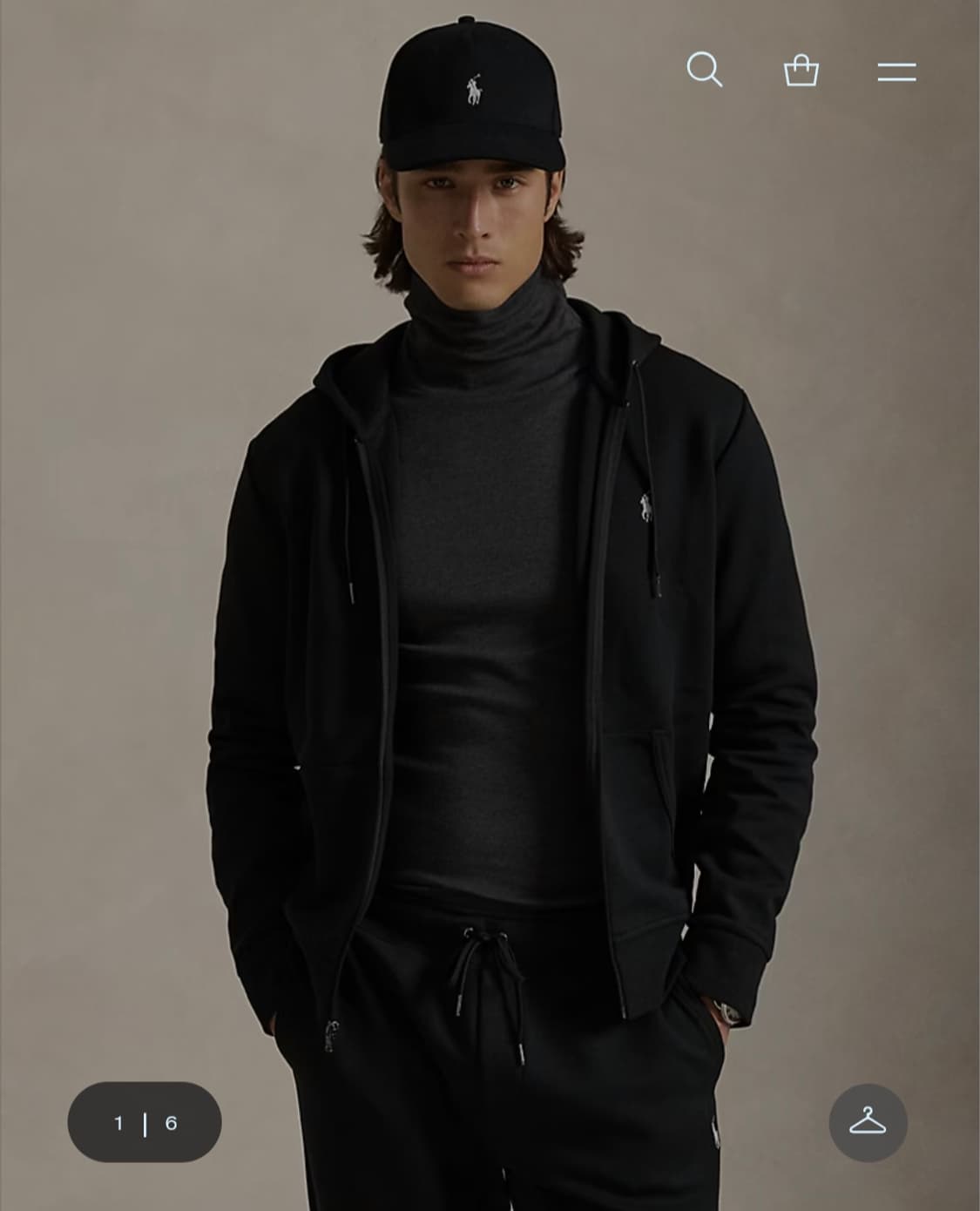 폴로 더블 니트 후드집업 상품이미지2