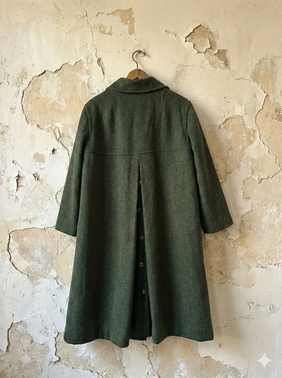 모스그린 티롤리안 롱 울코트 상품이미지4
