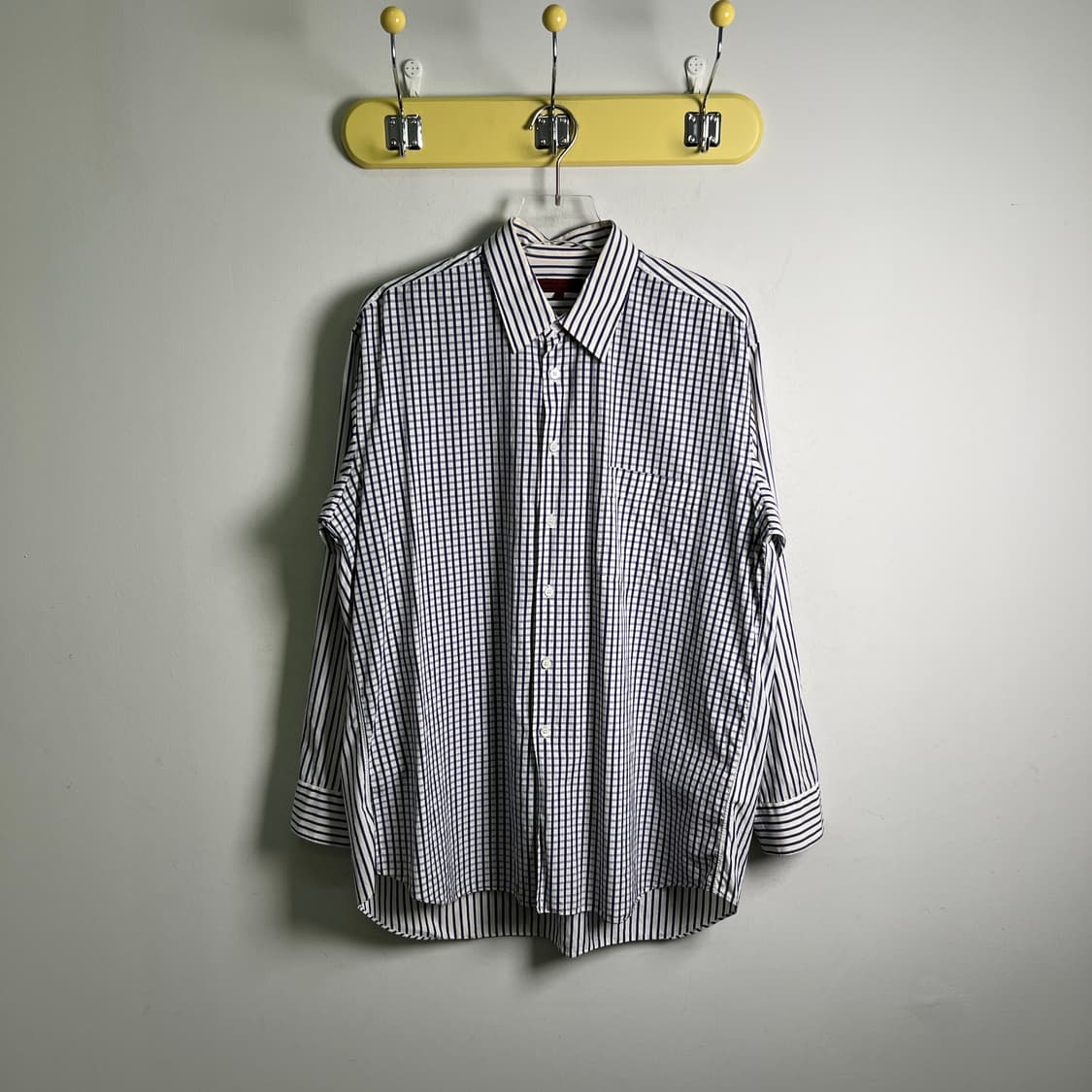 꼼데가르송 옴므 깅엄 체크 셔츠 M 상품이미지1
