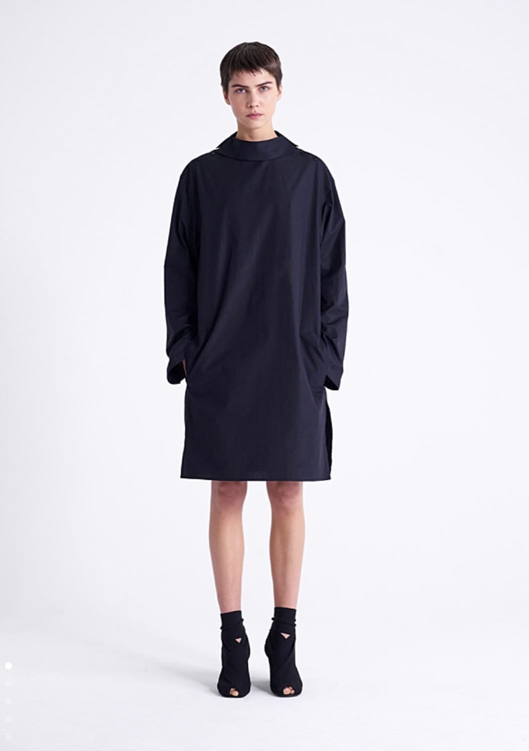 르메르 블라우스 드레스 숄더버튼 포인트 상품이미지1