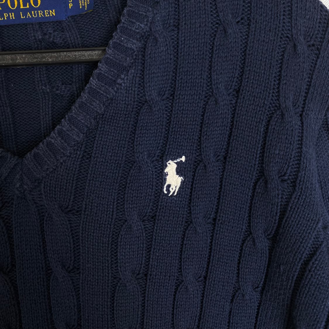 폴로 랄프로렌 신형 케이블 니트 네이비 상품이미지4