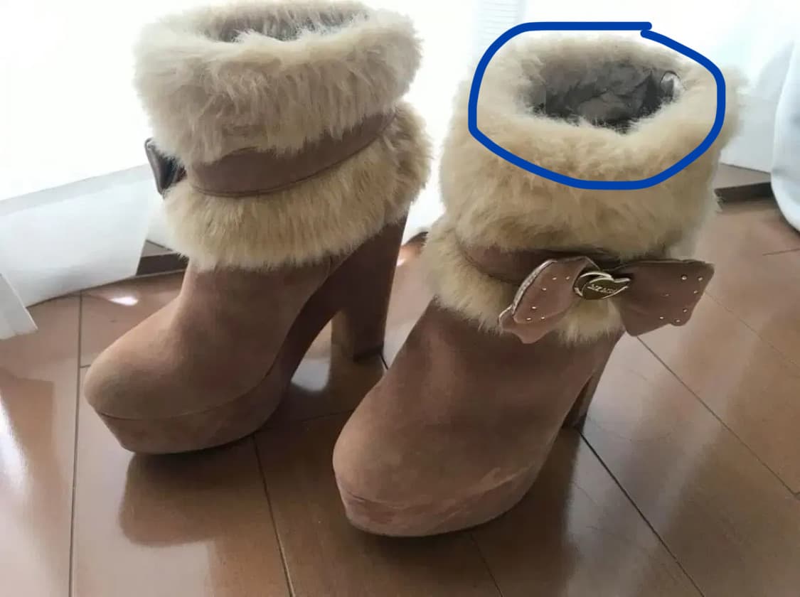 짜잔씨깔 리즈리사 라떼갸루 왕리본 부츠 상품이미지1