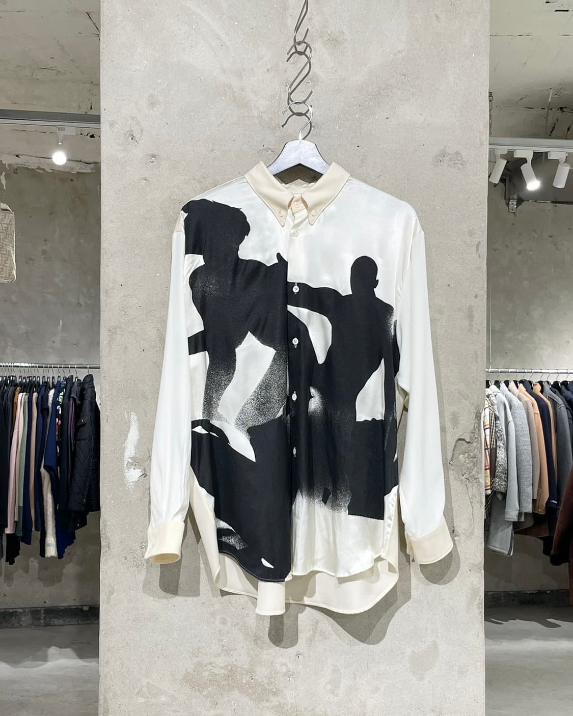 마리아노 아이보리 스톤 에이지 모비다 울 비스코스 셔츠 상품이미지1