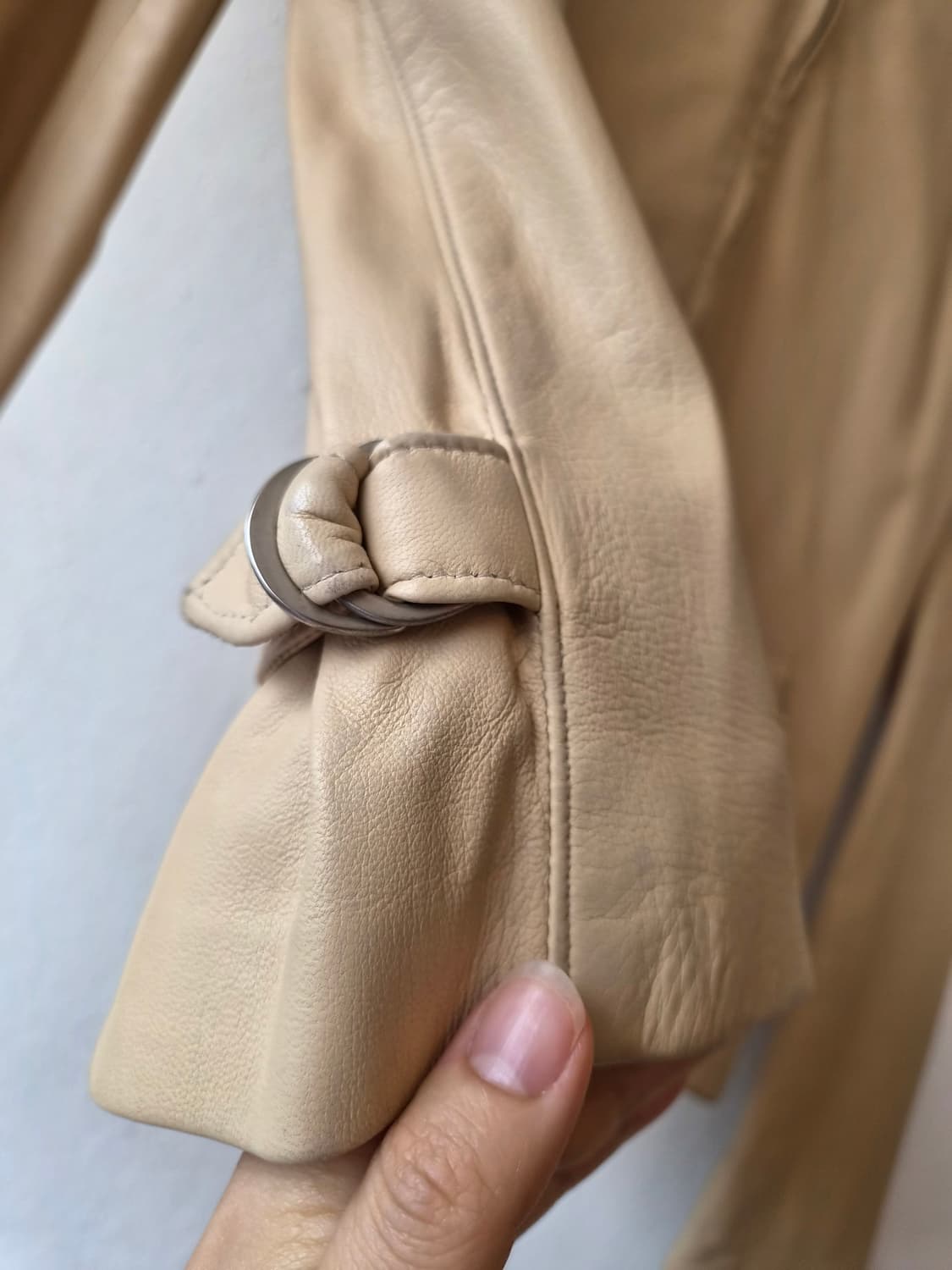 랄프로렌 일본 여성 베이지리얼가죽자켓 6사이즈 상품이미지5