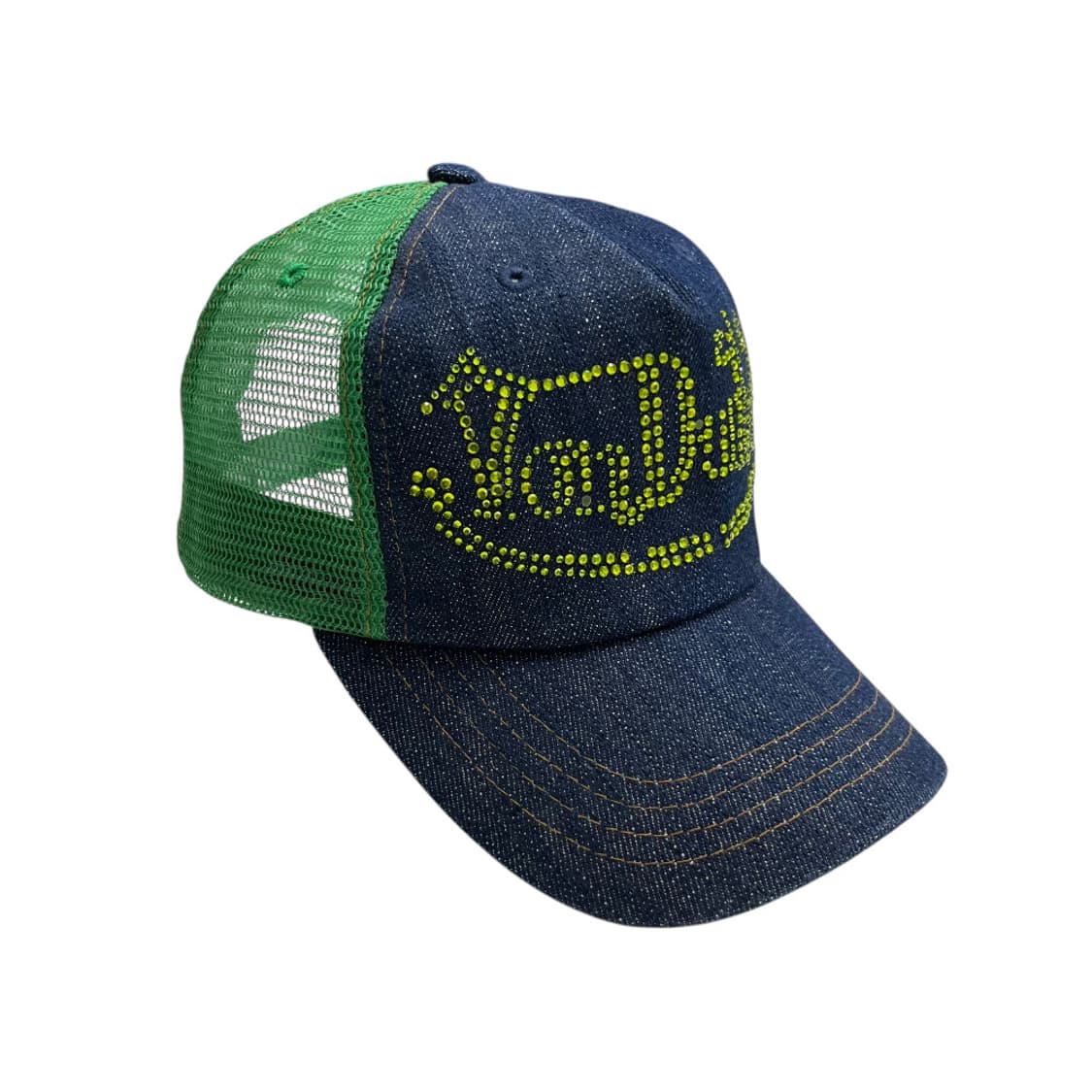 본더치 y2k 레온비즈 데님 볼캡 상품이미지7