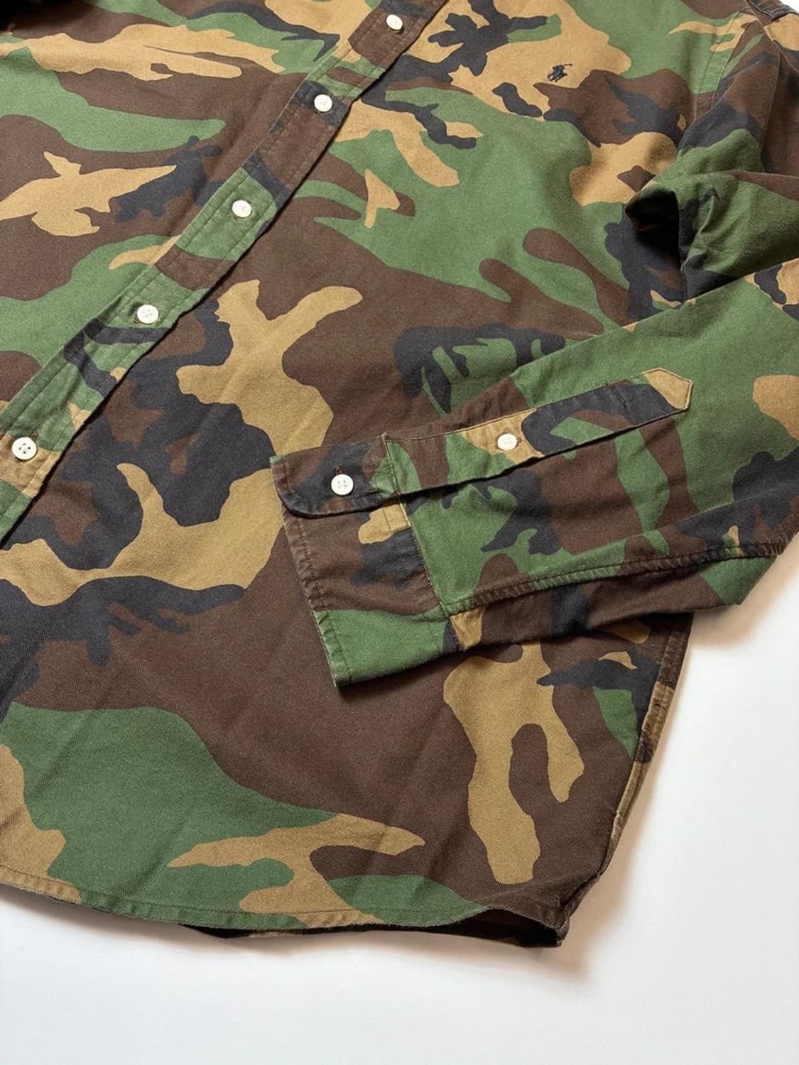 폴로 랄프로렌 큐알 신형 클래식 핏 카모 옥스퍼드 셔츠 PN9119 상품이미지5