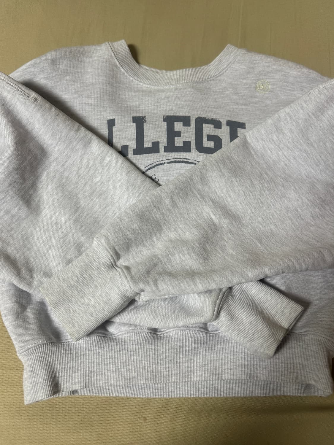 렉토 크롭 맨투맨 상품이미지2