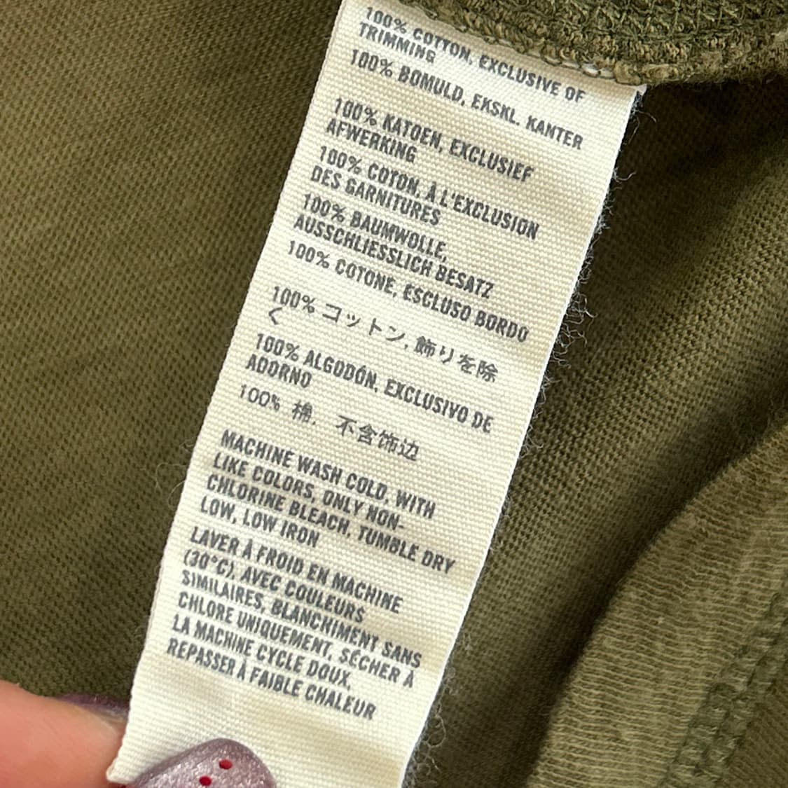 Abercrombie 아베크롬비 &fitch V넥 카키 롱슬리브 상품이미지6