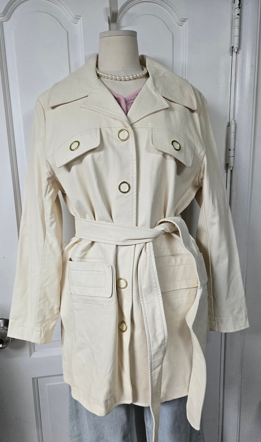 House of sunny 하우스오브써니 페이크레더코트 상품이미지3