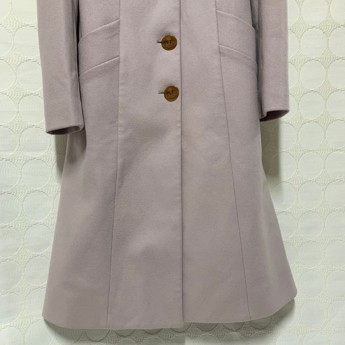 vivienne westwood 울 드레이프 카라 롱코트 상품이미지6