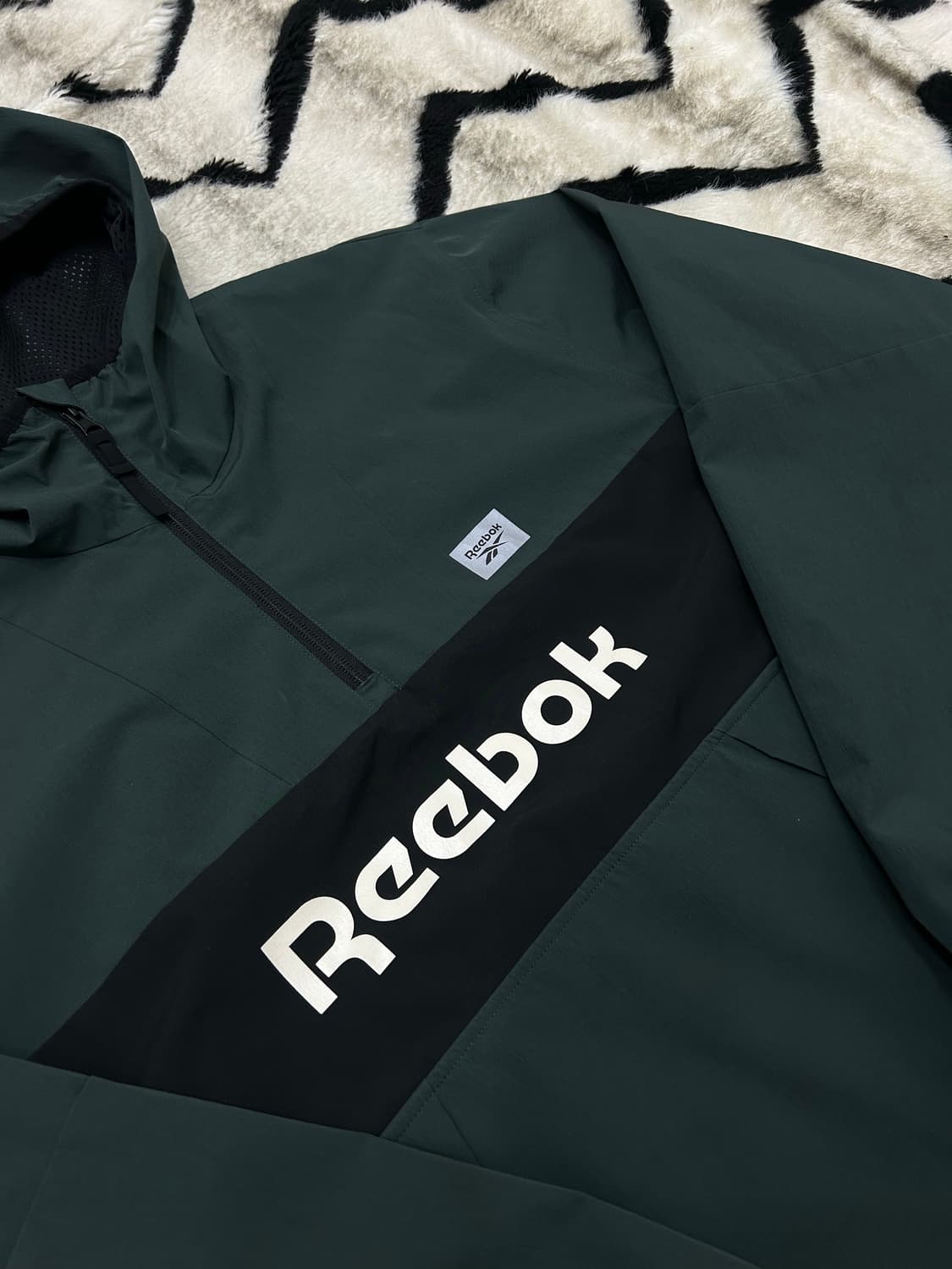 [2XL]리복 빅로고 후드 아노락/딥그린 상품이미지1